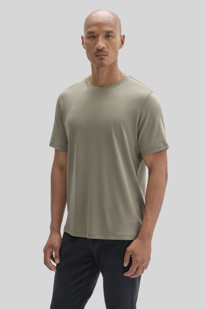 Men's Pima Cotton T-Shirt in Dusty Olive Green