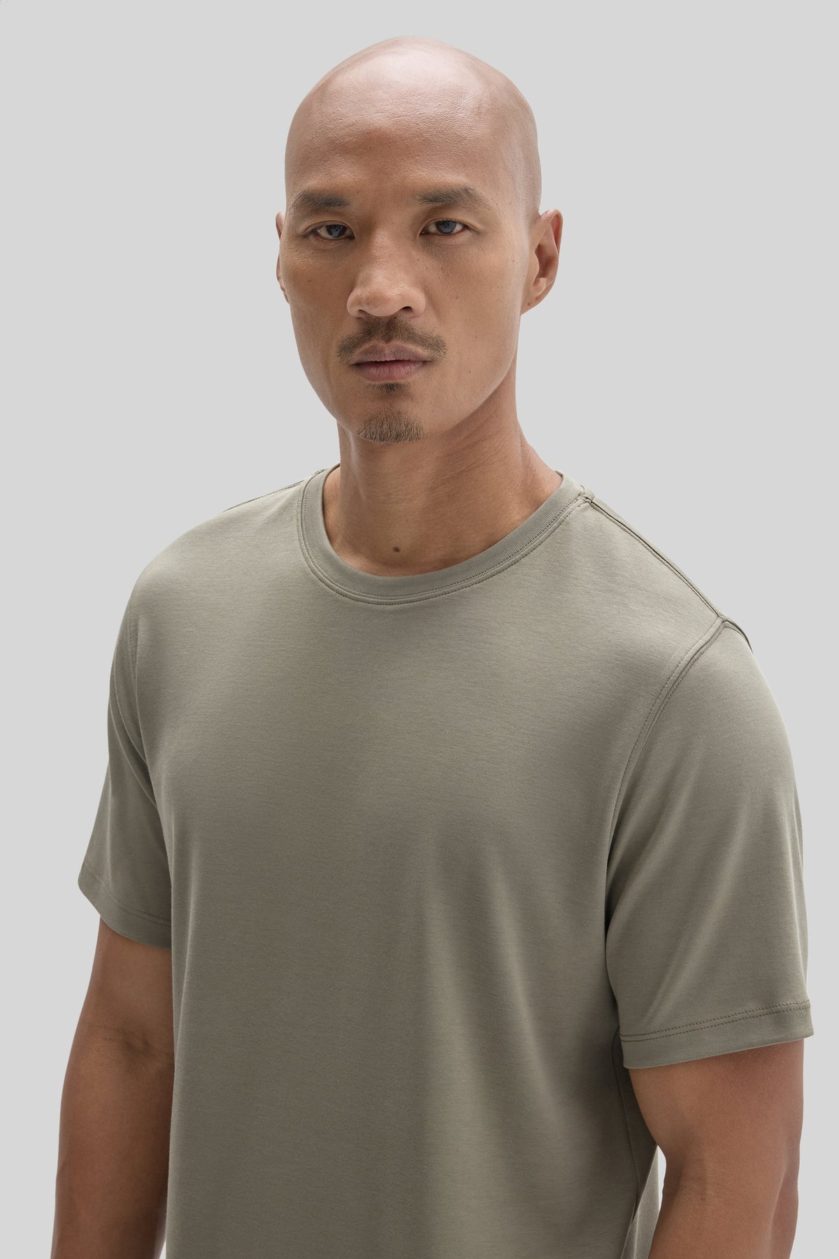 Men's Pima Cotton T-Shirt in Dusty Olive Green