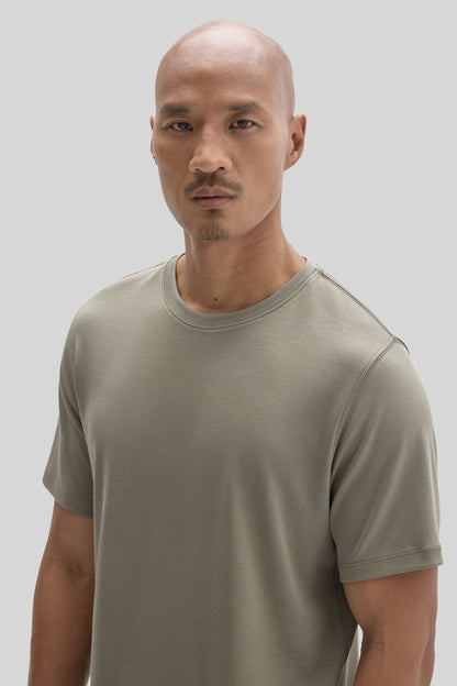 Men's Pima Cotton T-Shirt in Dusty Olive Green