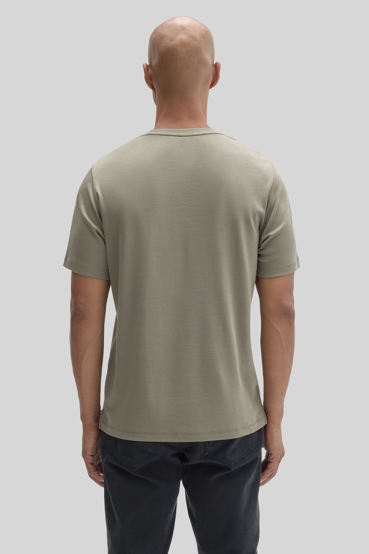 Men's Pima Cotton T-Shirt in Dusty Olive Green