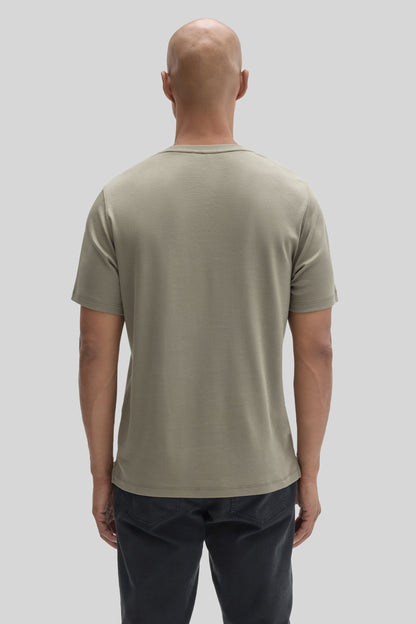 Men's Pima Cotton T-Shirt in Dusty Olive Green
