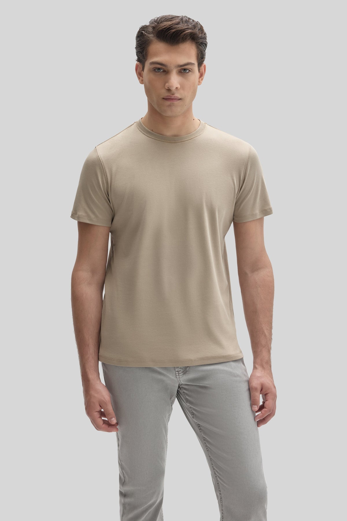 Men's Pima Cotton The Barakett Tee in Twine