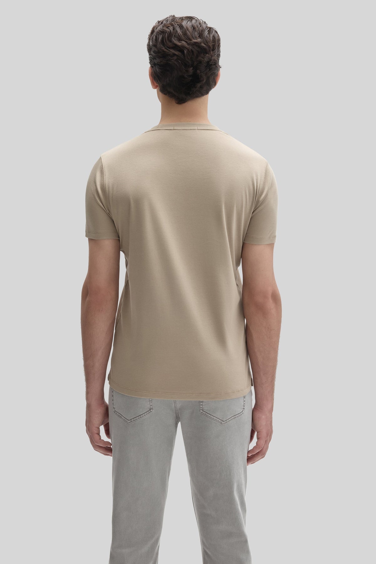 Men's Pima Cotton The Barakett Tee in Twine