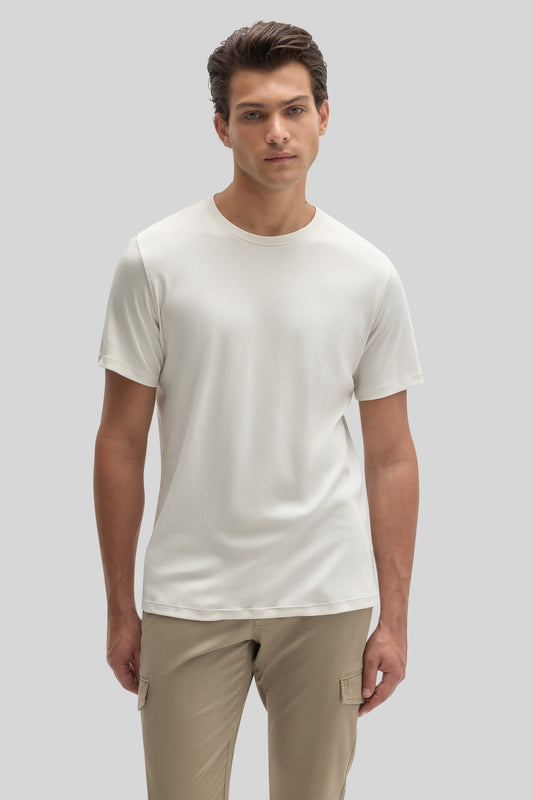 The Barakett Tee in Ivory