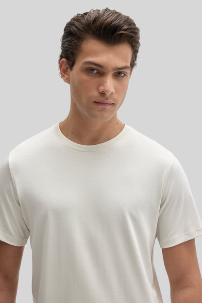 The Barakett Tee in Ivory