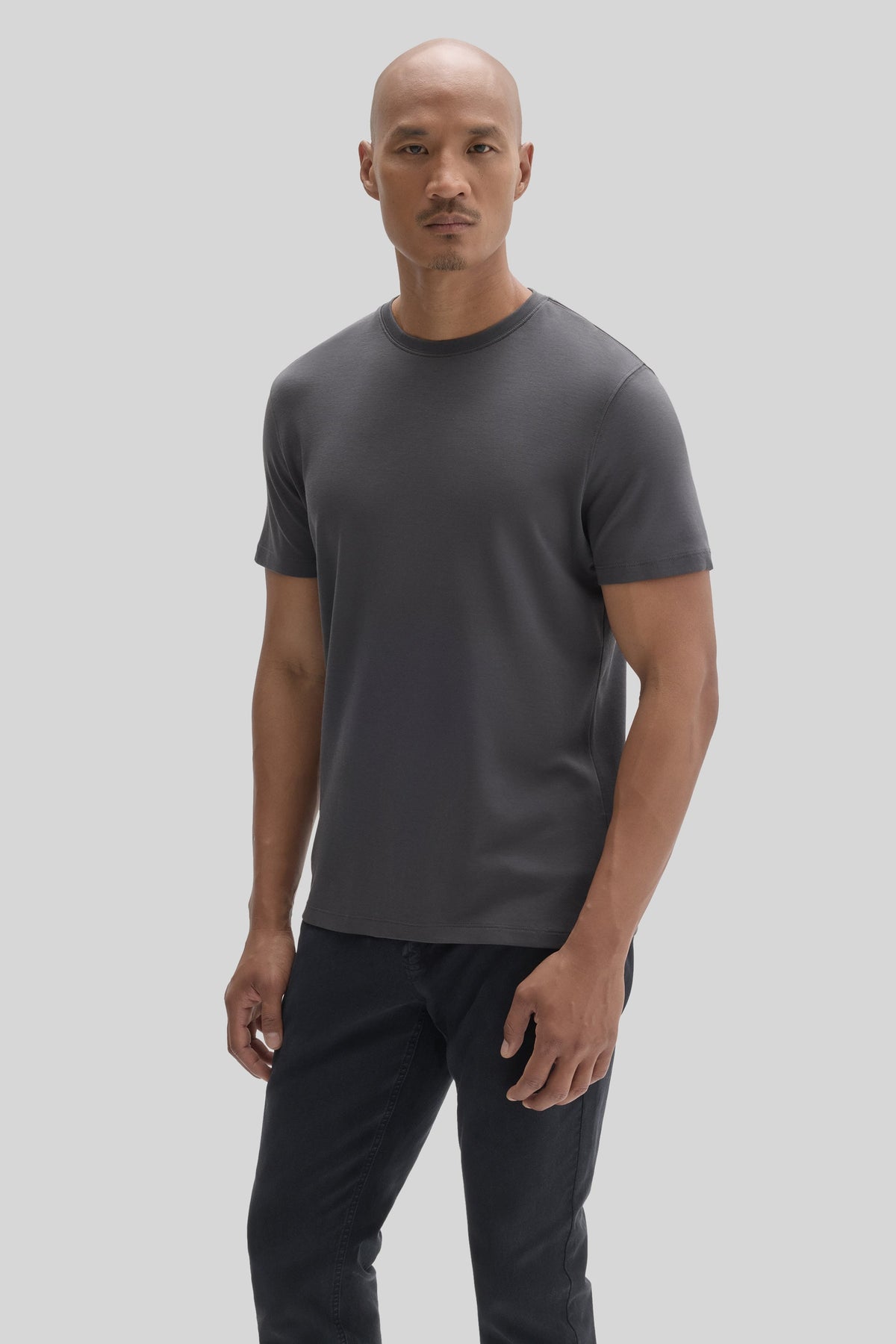 Men's Pima Cotton T-Shirt in Cannon Charcoal