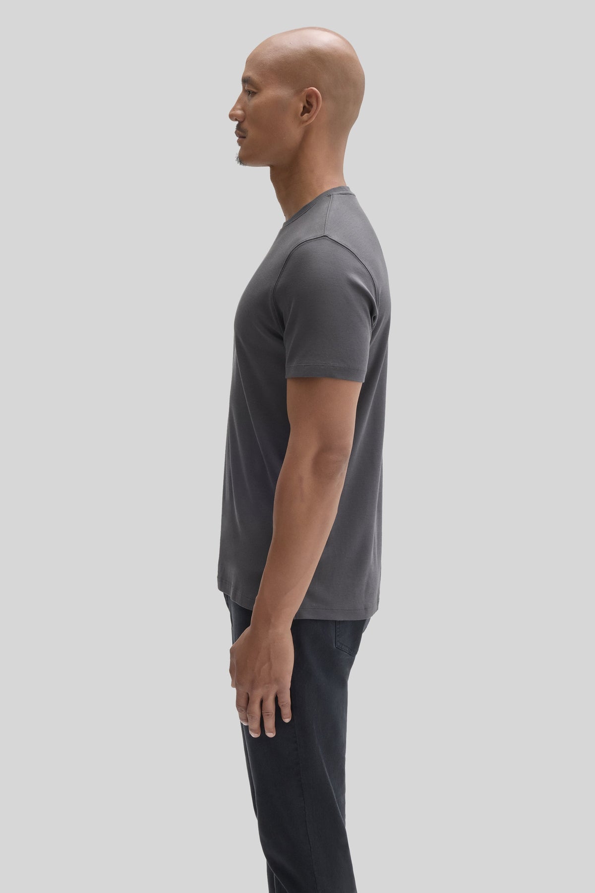 Men's Pima Cotton T-Shirt in Cannon Charcoal