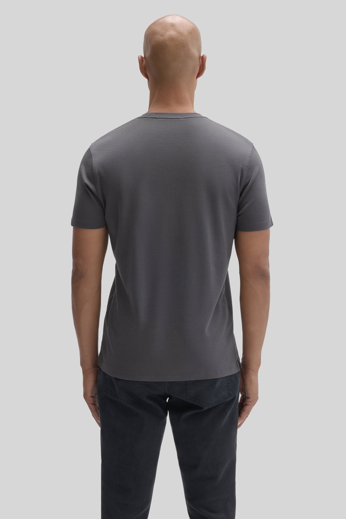 Men's Pima Cotton T-Shirt in Cannon Charcoal