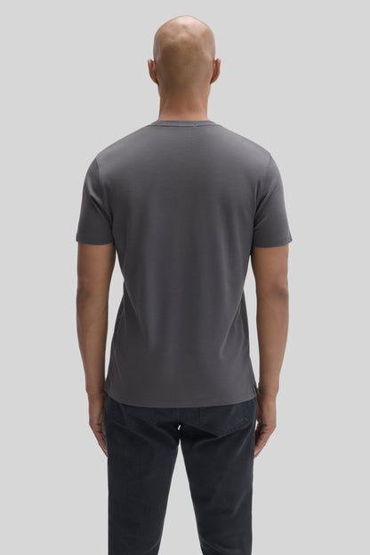 Men's Pima Cotton T-Shirt in Cannon Charcoal