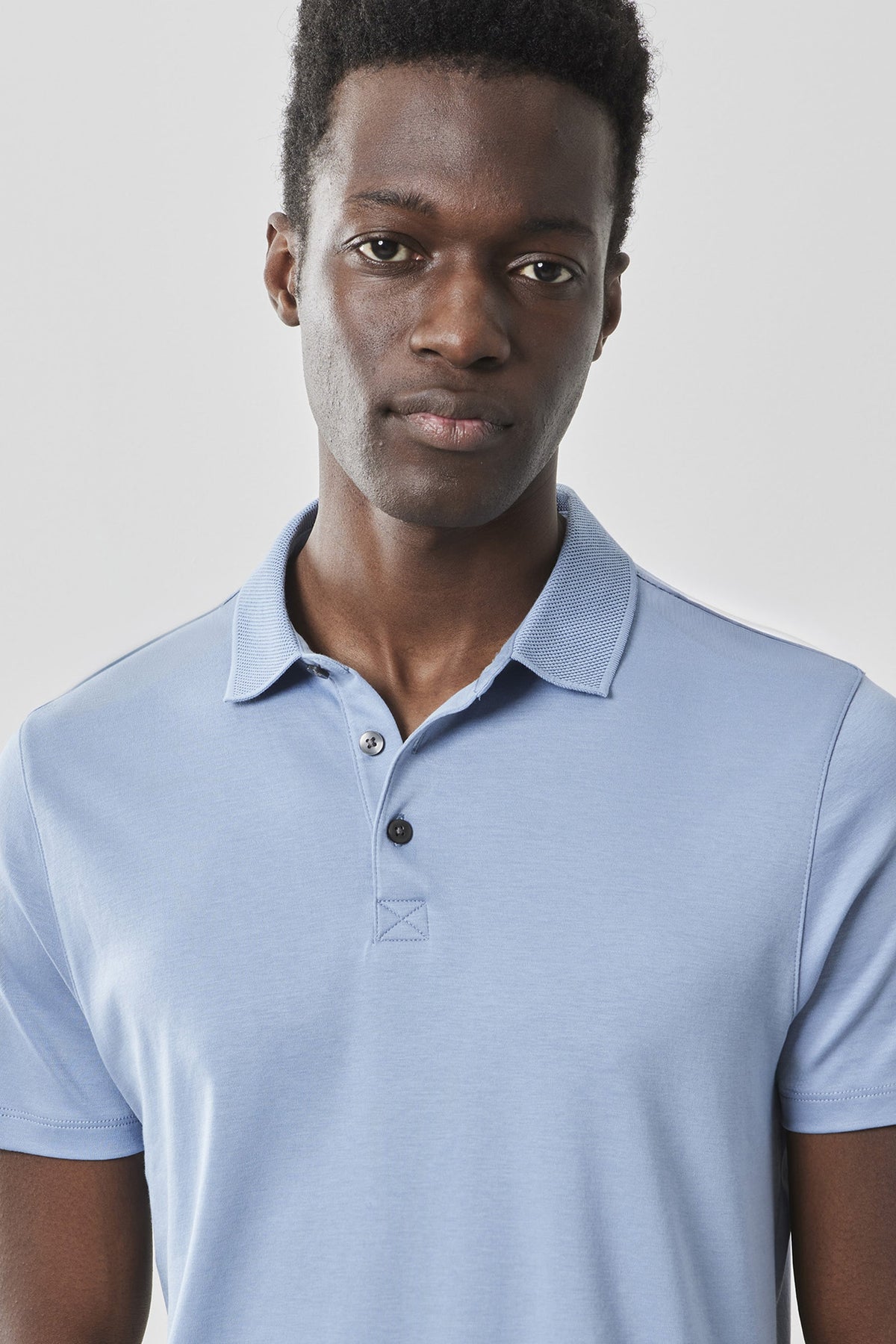 Men's Dover Blue Pima Cotton Polo Shirt
