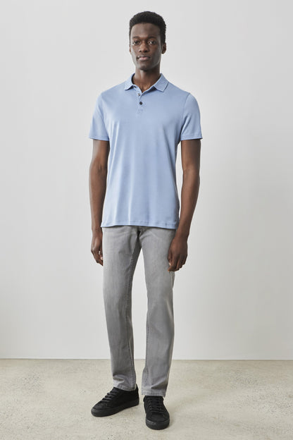 Men's Dover Blue Pima Cotton Polo Shirt