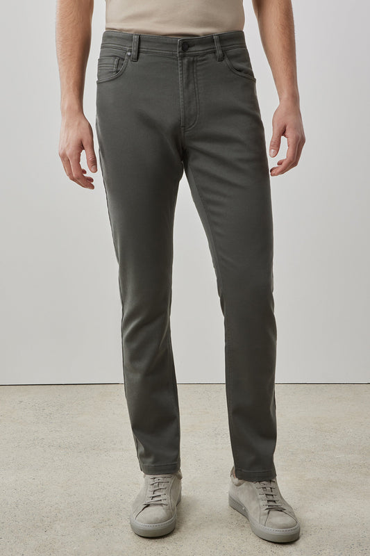 Linear Stretch Pant in Olive