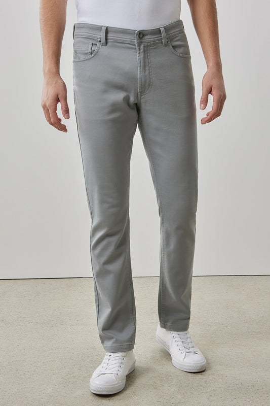 Linear Stretch Pant in Light Grey