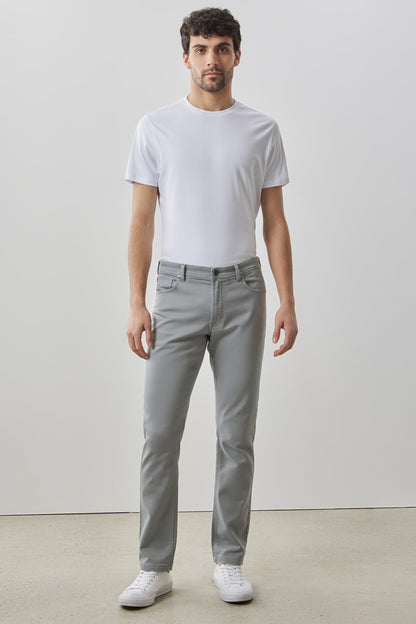 Linear Stretch Pant in Light Grey
