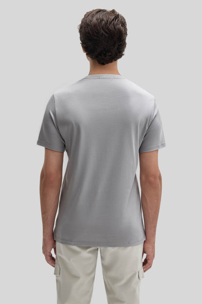 Men's Pima Cotton Crew Neck T-Shirt in Monument Grey