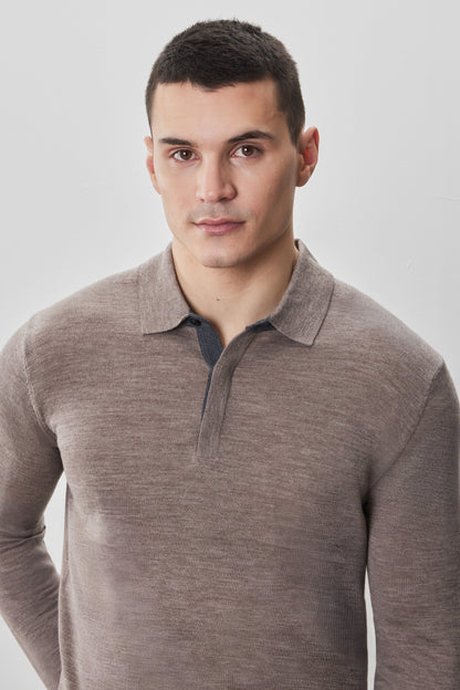 Thomas Long Sleeve Sweater Polo