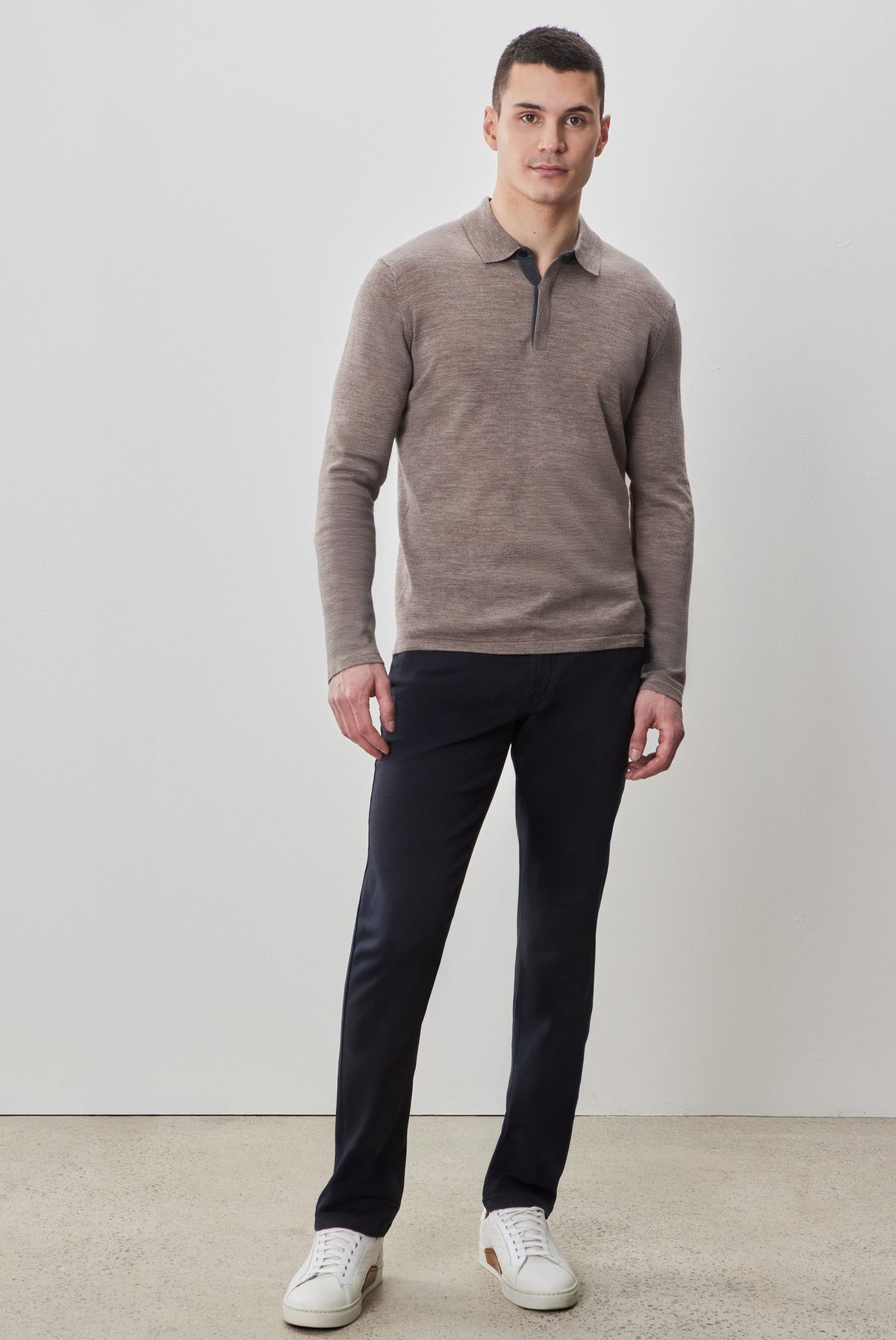 Thomas Long Sleeve Sweater Polo