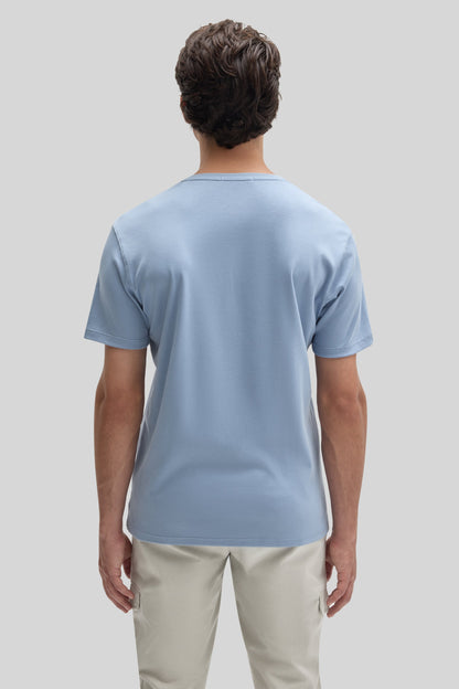 Men's Dover Blue Pima Cotton V-Neck T-Shirt