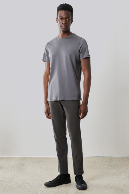Men's Pima Cotton The Barakett Tee in Smoke