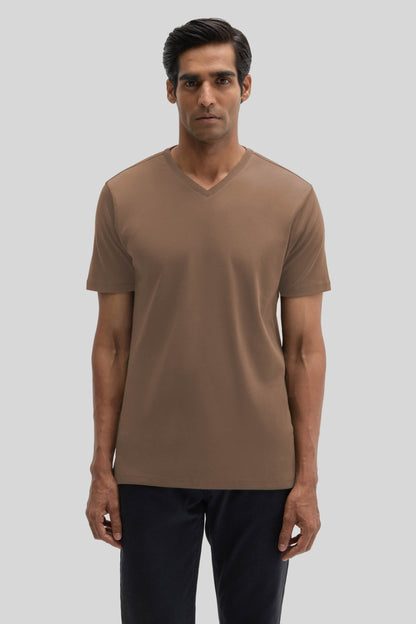Men's Pima Cotton The Barakett V in Pottery